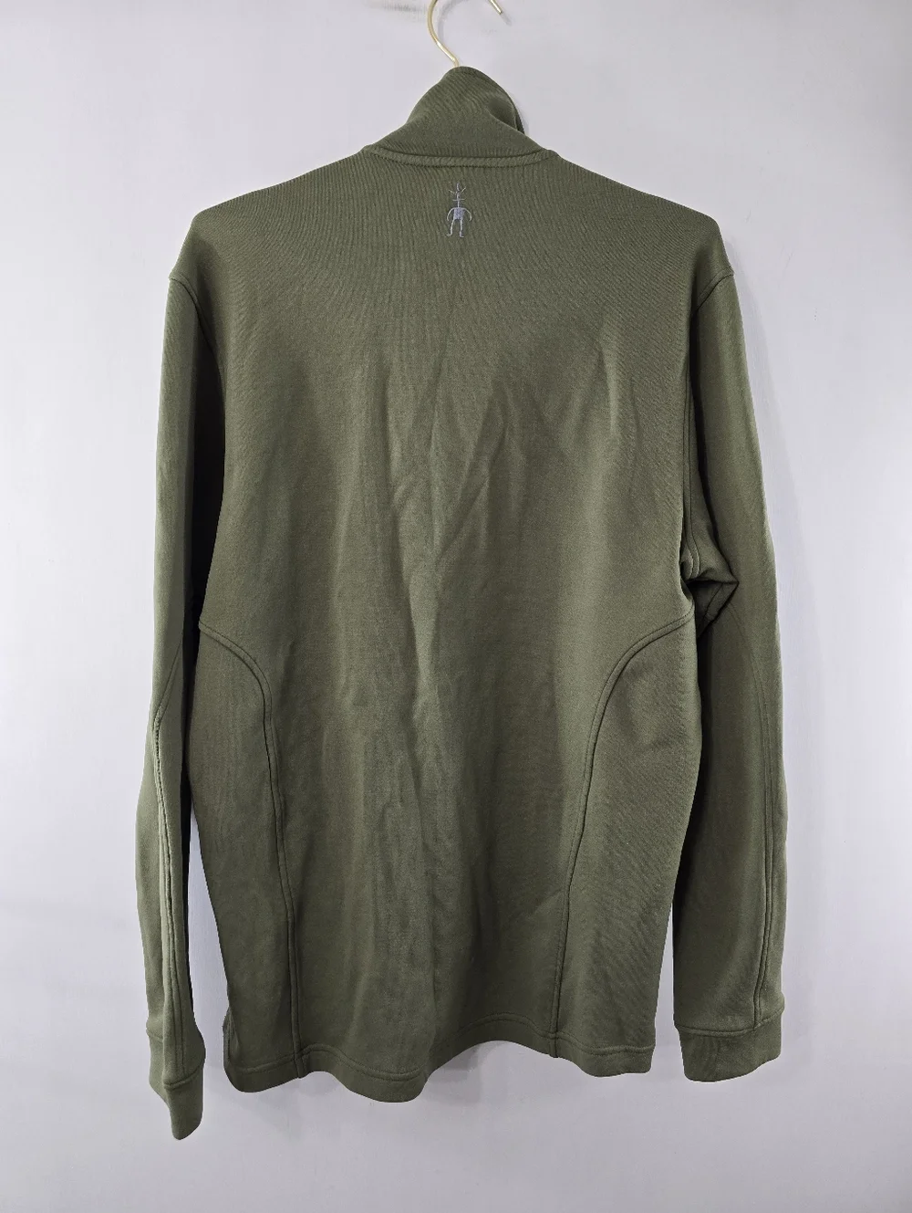 Smartwool Synergy Merino Wool Full Zip Jacket Olive Army Green Mens Size L HTF